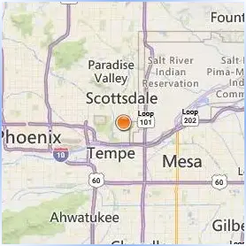 Arizona State University Digital Immersion Location Map