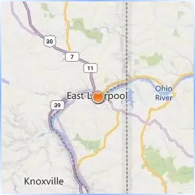 Kent State University at East Liverpool Location Map Kent State University at East Liverpool Location Map