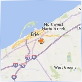 Mercyhurst University Location Map